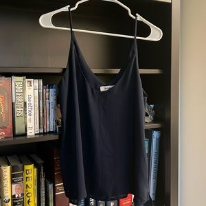 Meraki Navy Spaghetti Strap Top